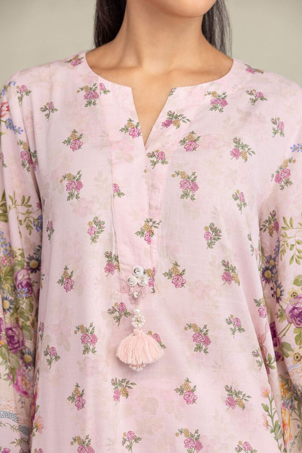 Pink Silk Kurta