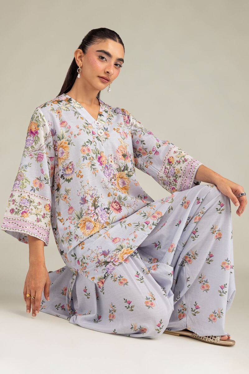 Short Floral Kurta