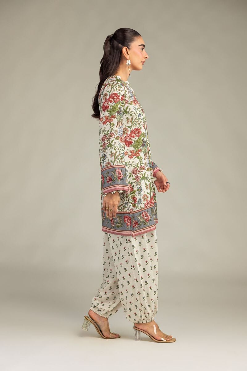Floral Silk Pants