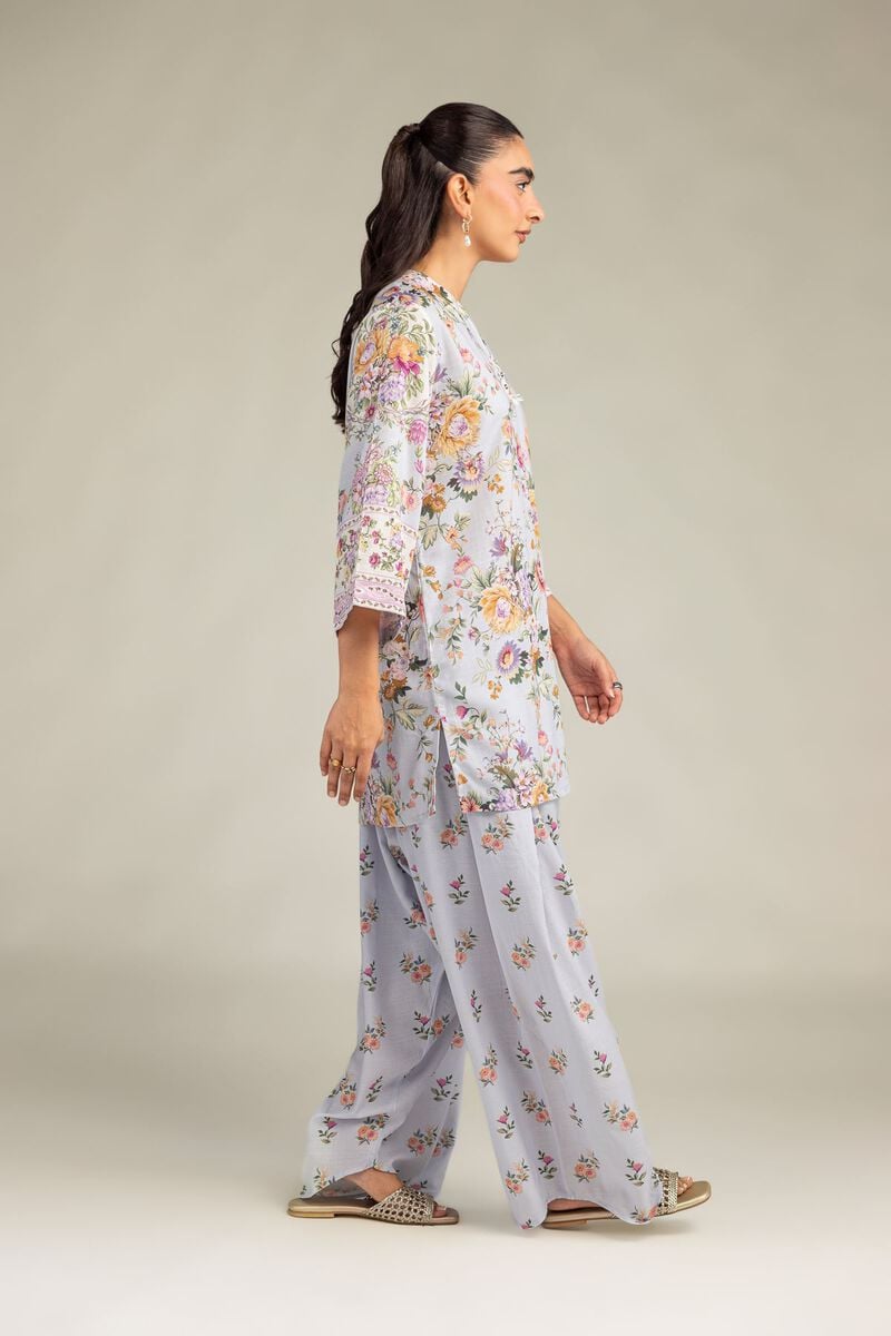 Floral Silk Pants