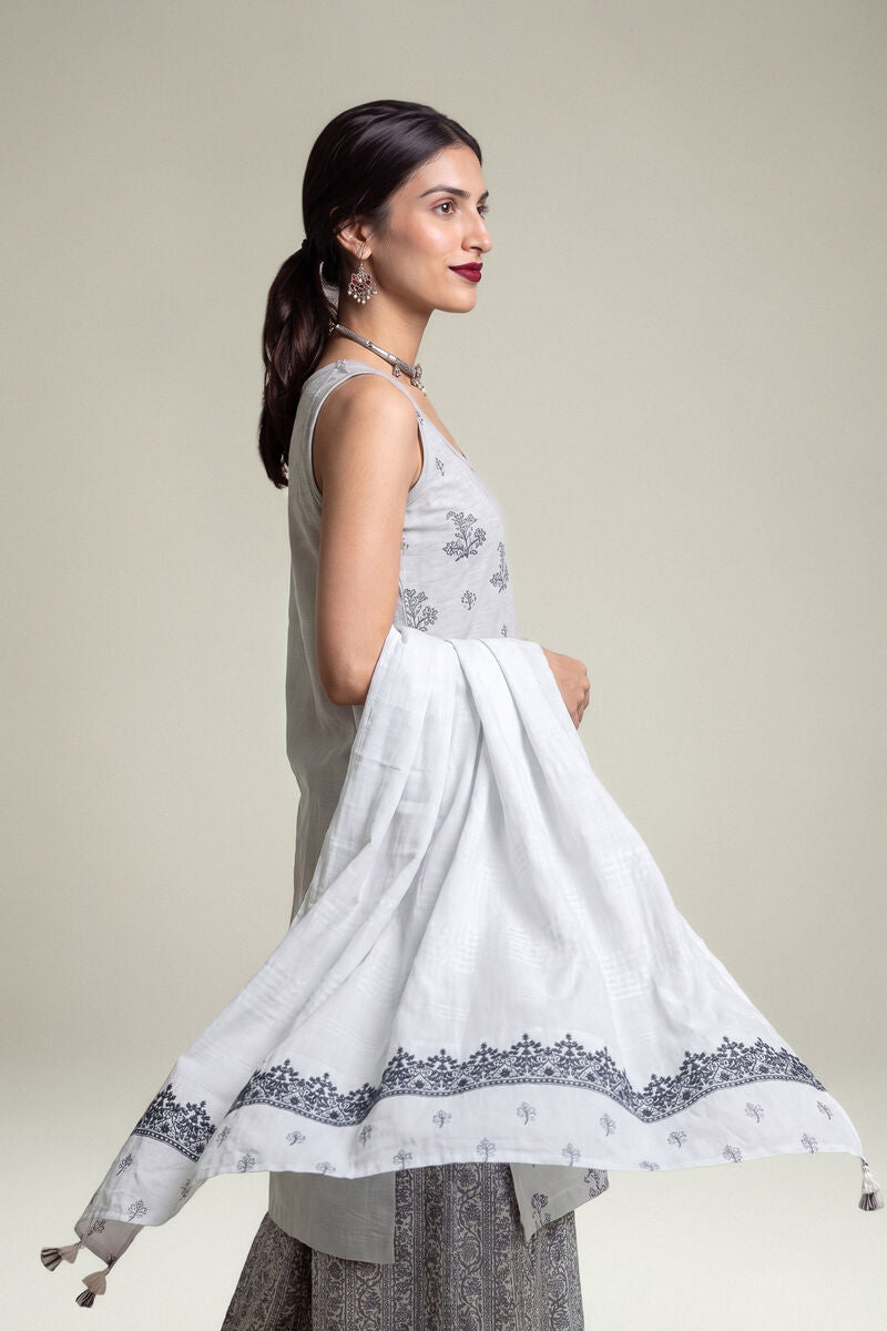 Silk Floral Dupatta