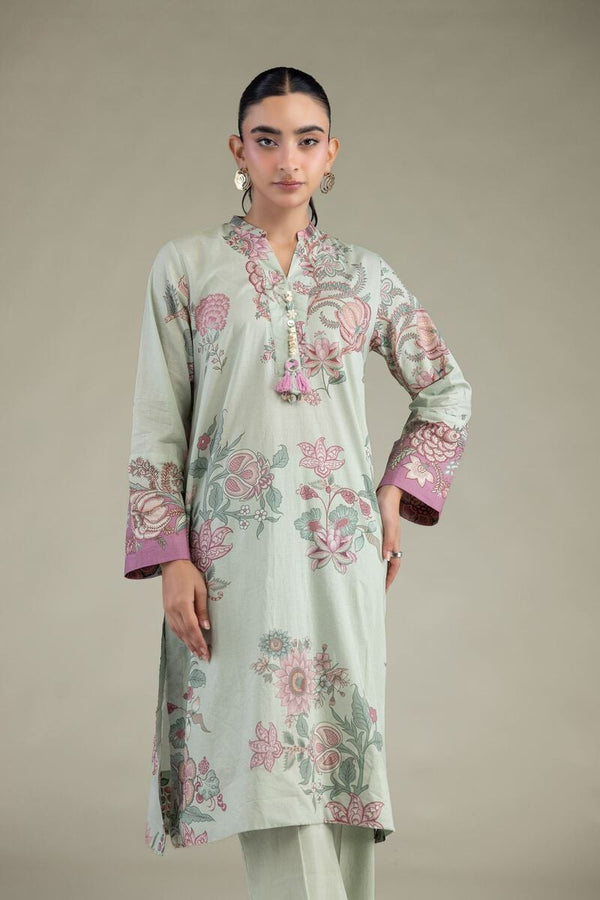 Floral Cambric Kurta