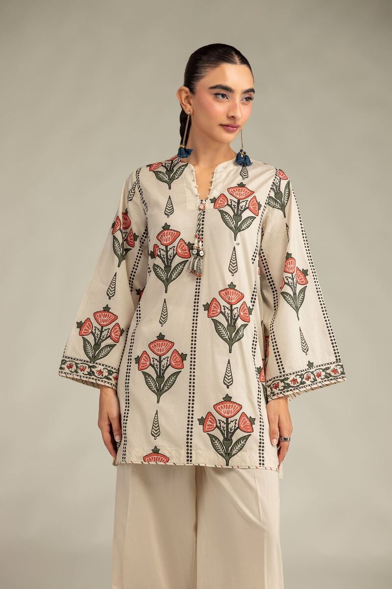 Floral Cambric Kurta
