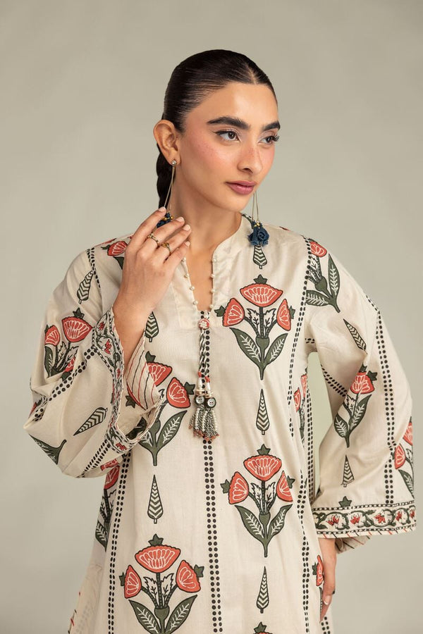 Floral Cambric Kurta