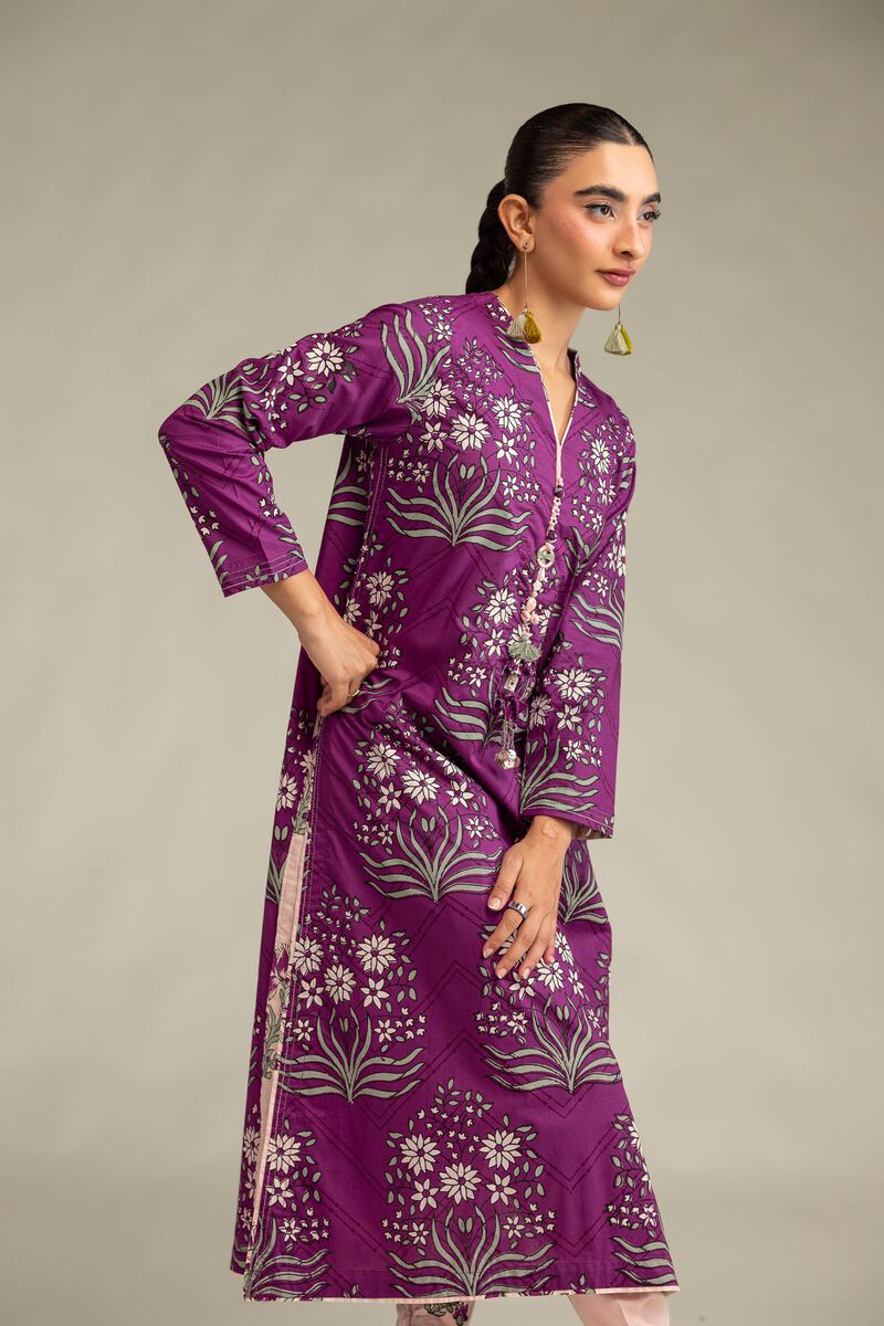 V-Neck Longline Kurta