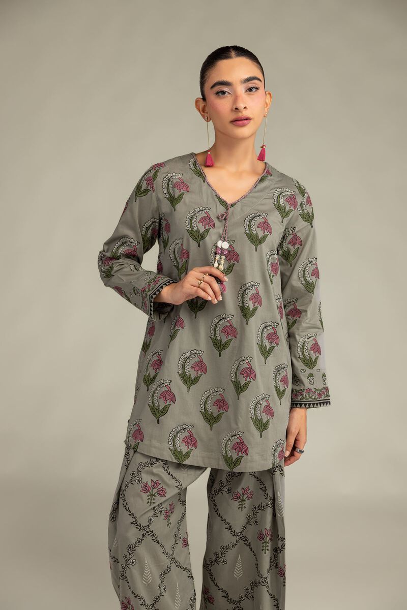 Gray Cambric Kurta