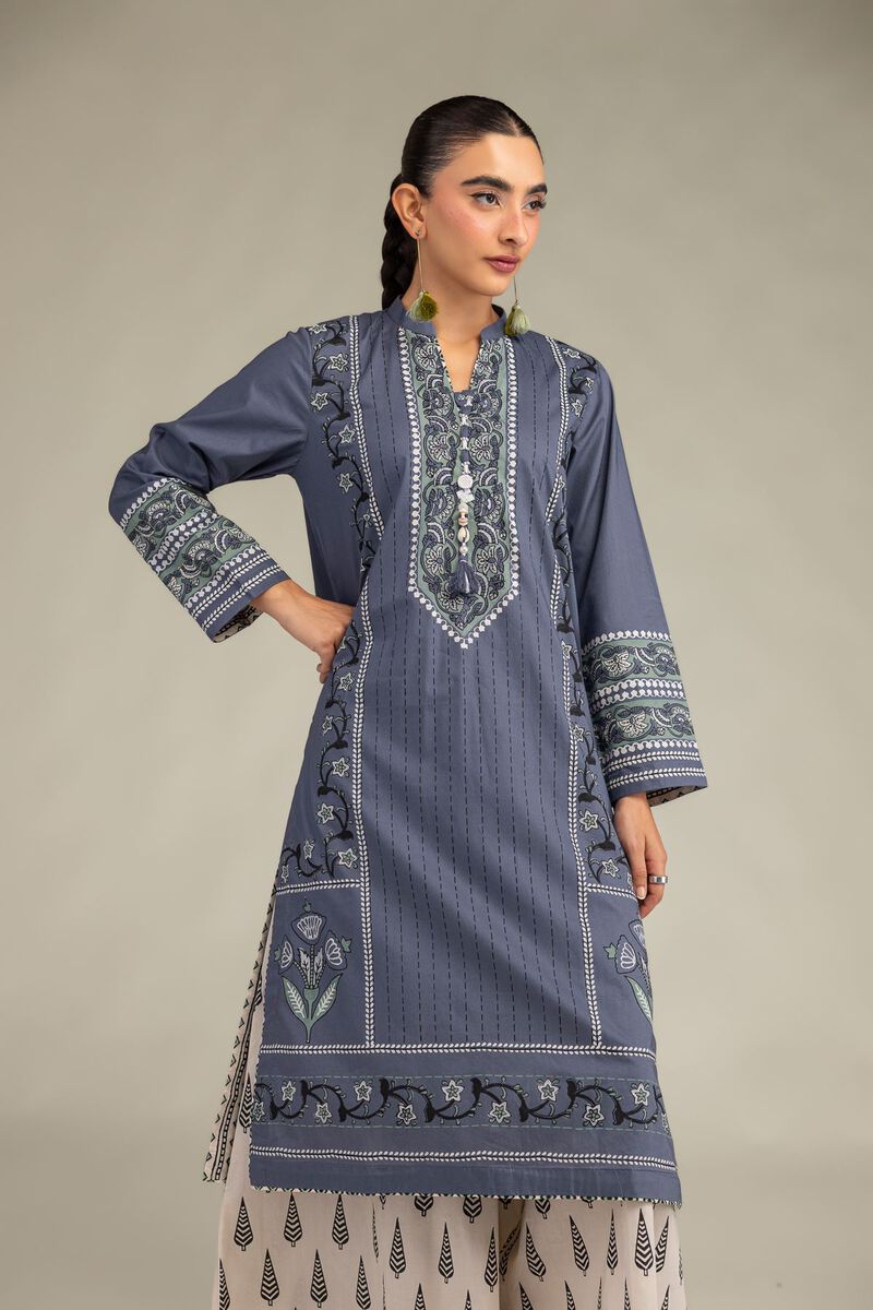 Floral Cambric Kurta