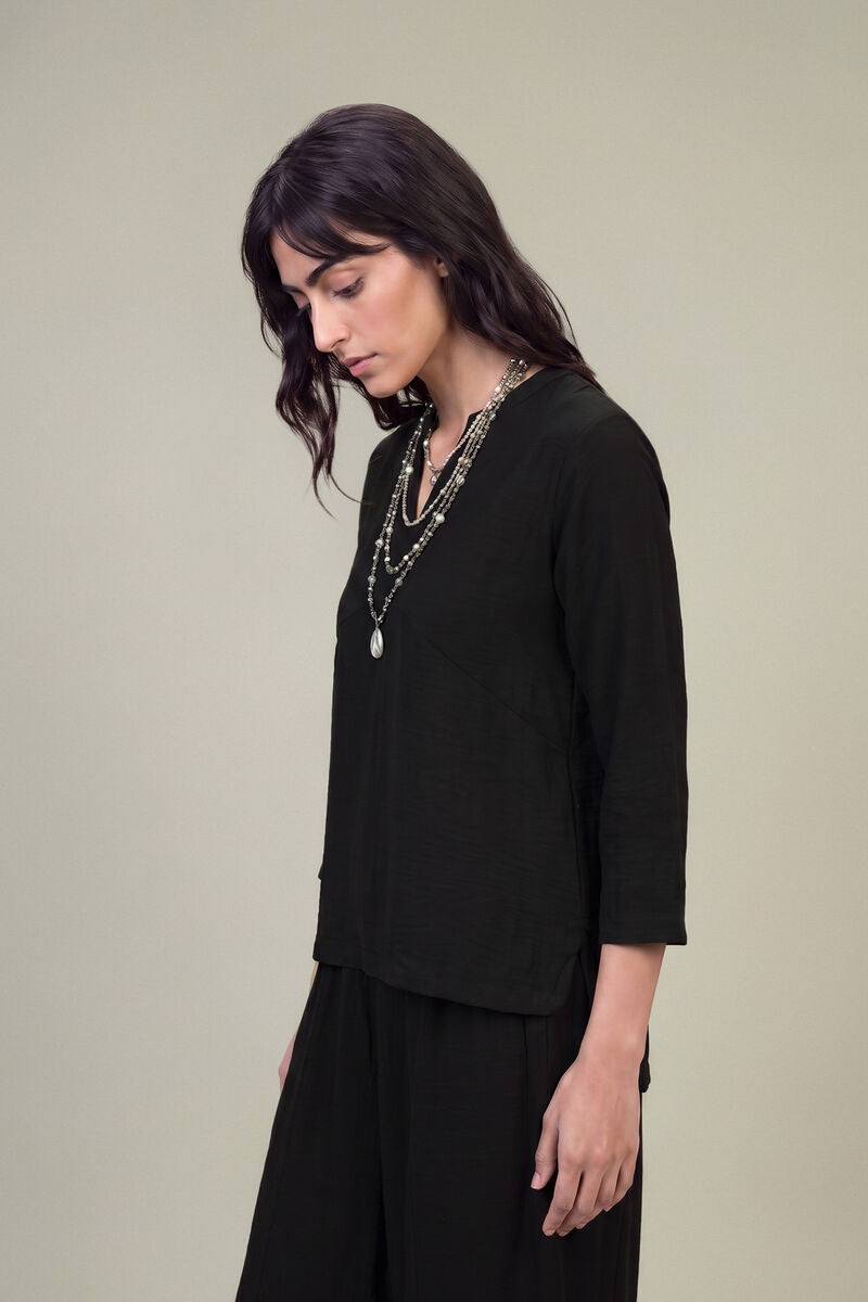 Solid Black Tunic