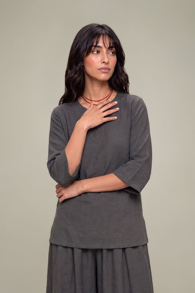 Solid Gray Tunic