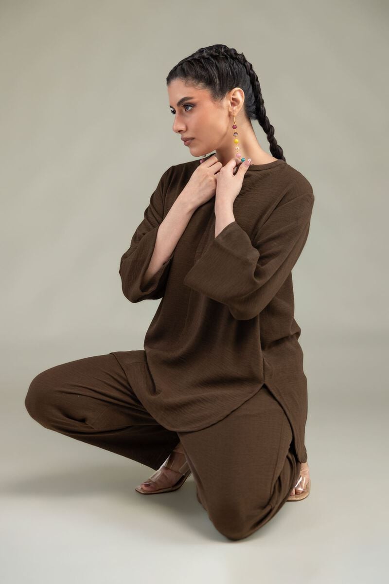 Solid V-Neck Tunic