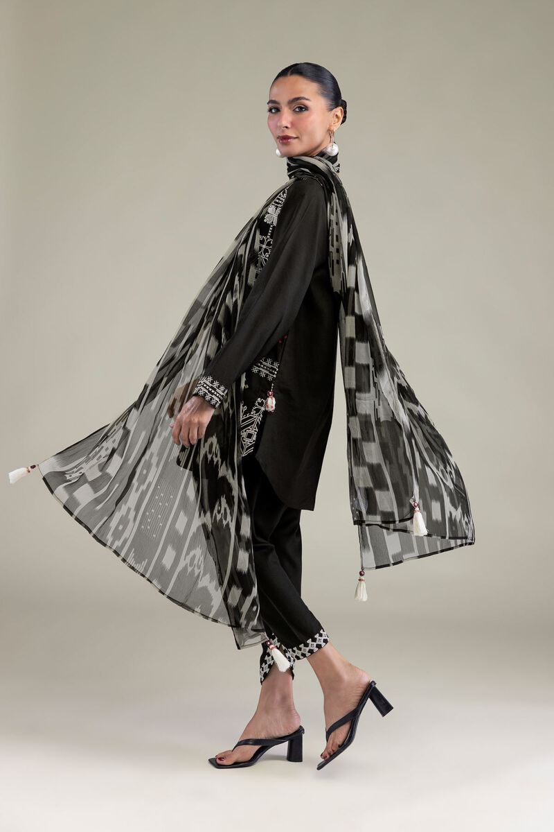 Black Silk Shalwar