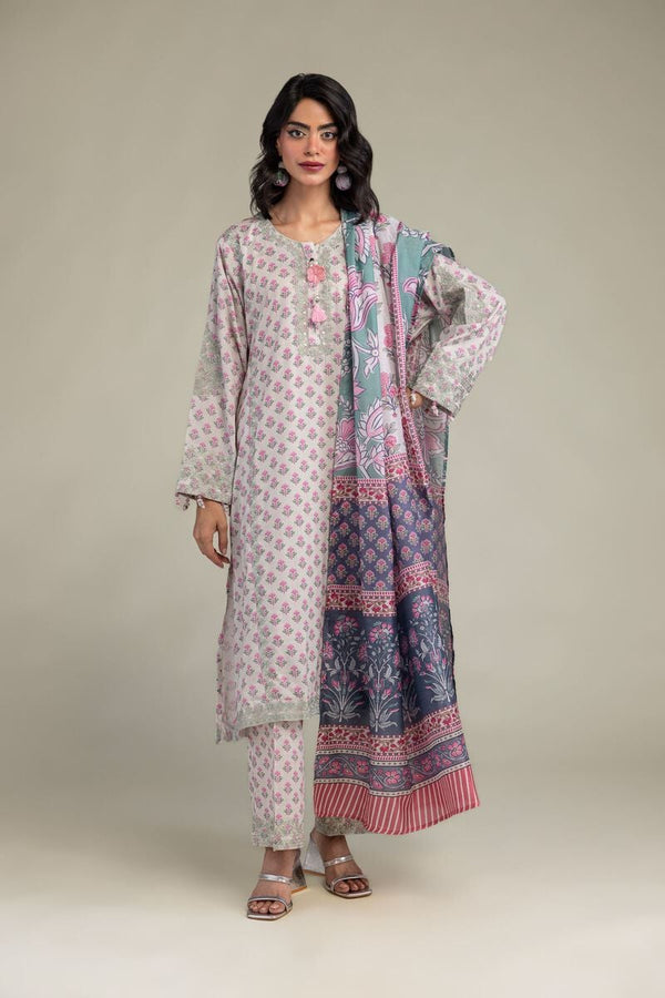 Floral Silk Kurta