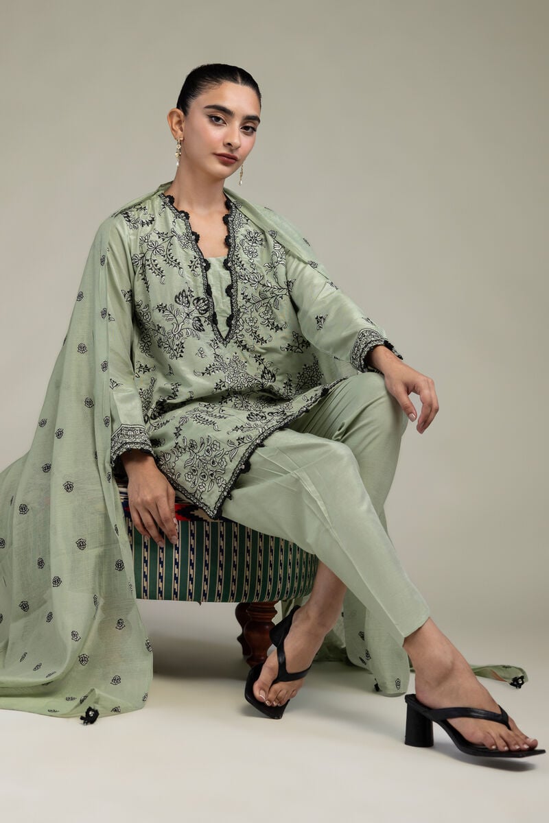 Floral Silk Kurta
