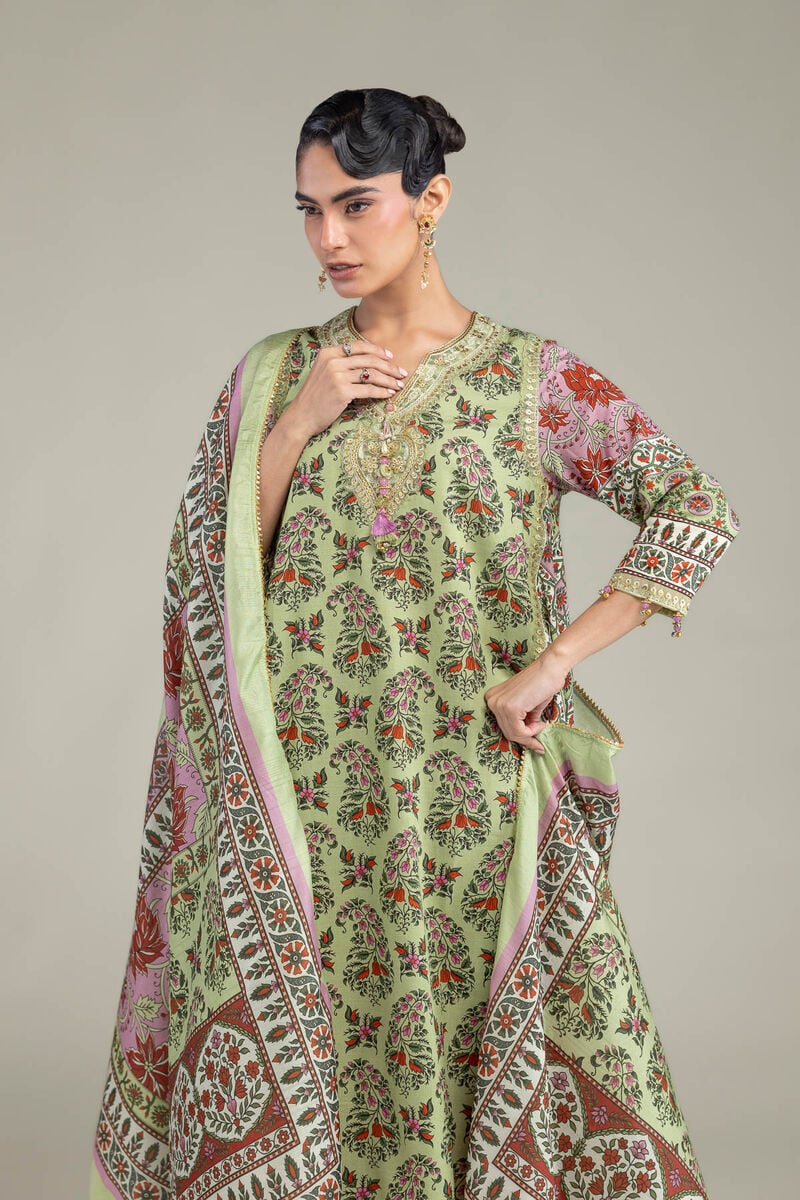Long Green Kurta