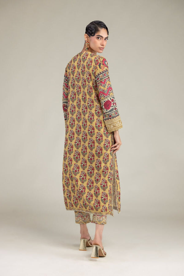 Floral Silk Kurta