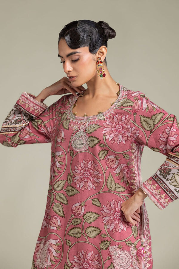 Silk Round-Neck Kurta