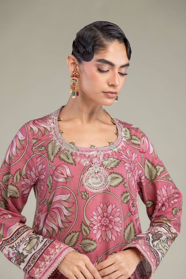 Silk Round-Neck Kurta