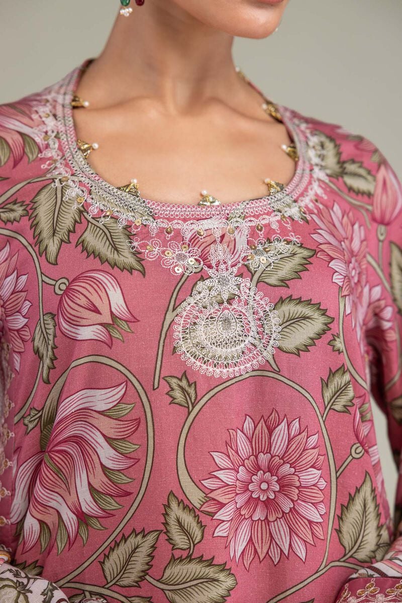 Silk Round-Neck Kurta