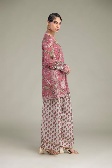 Silk Round-Neck Kurta