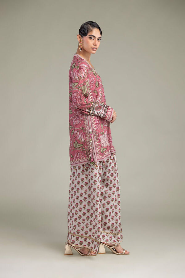 Silk Round-Neck Kurta