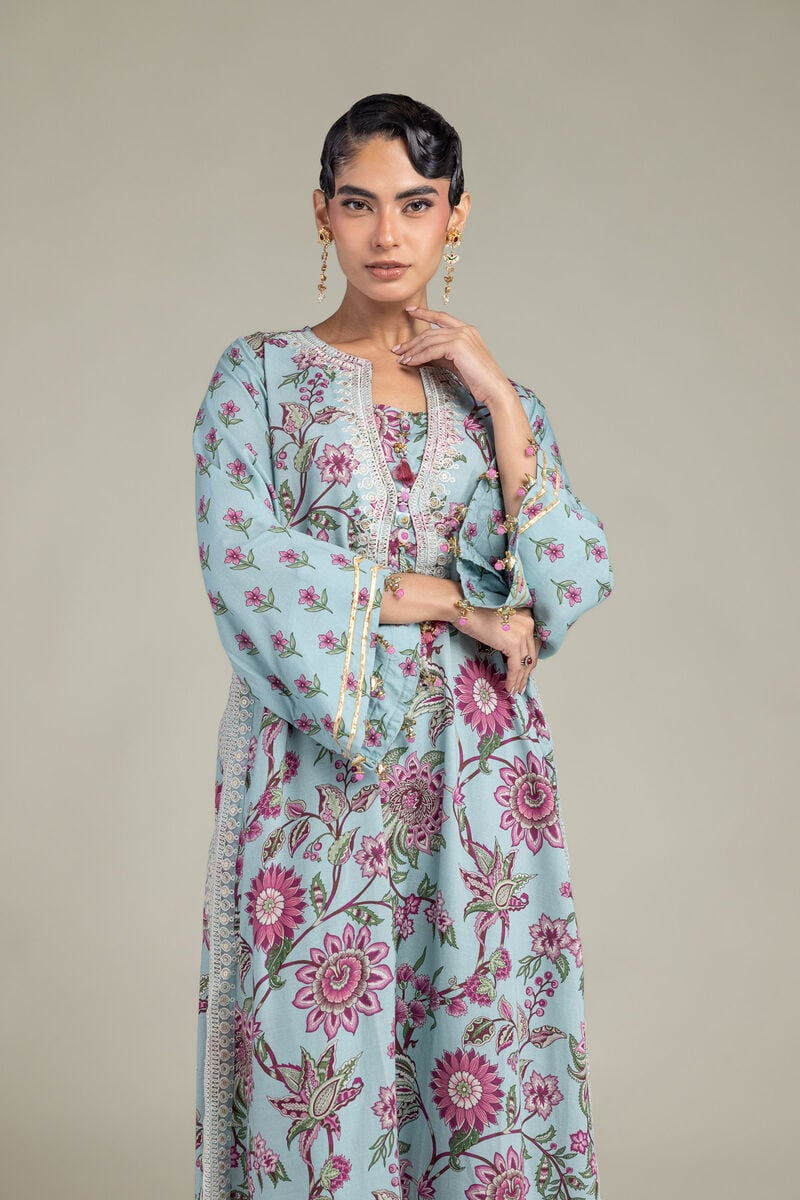 Blue Silk Kurta