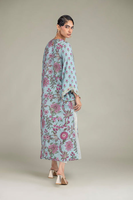 Blue Silk Kurta