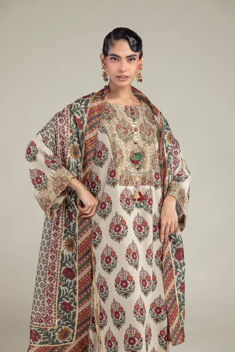 Long Floral Kurta