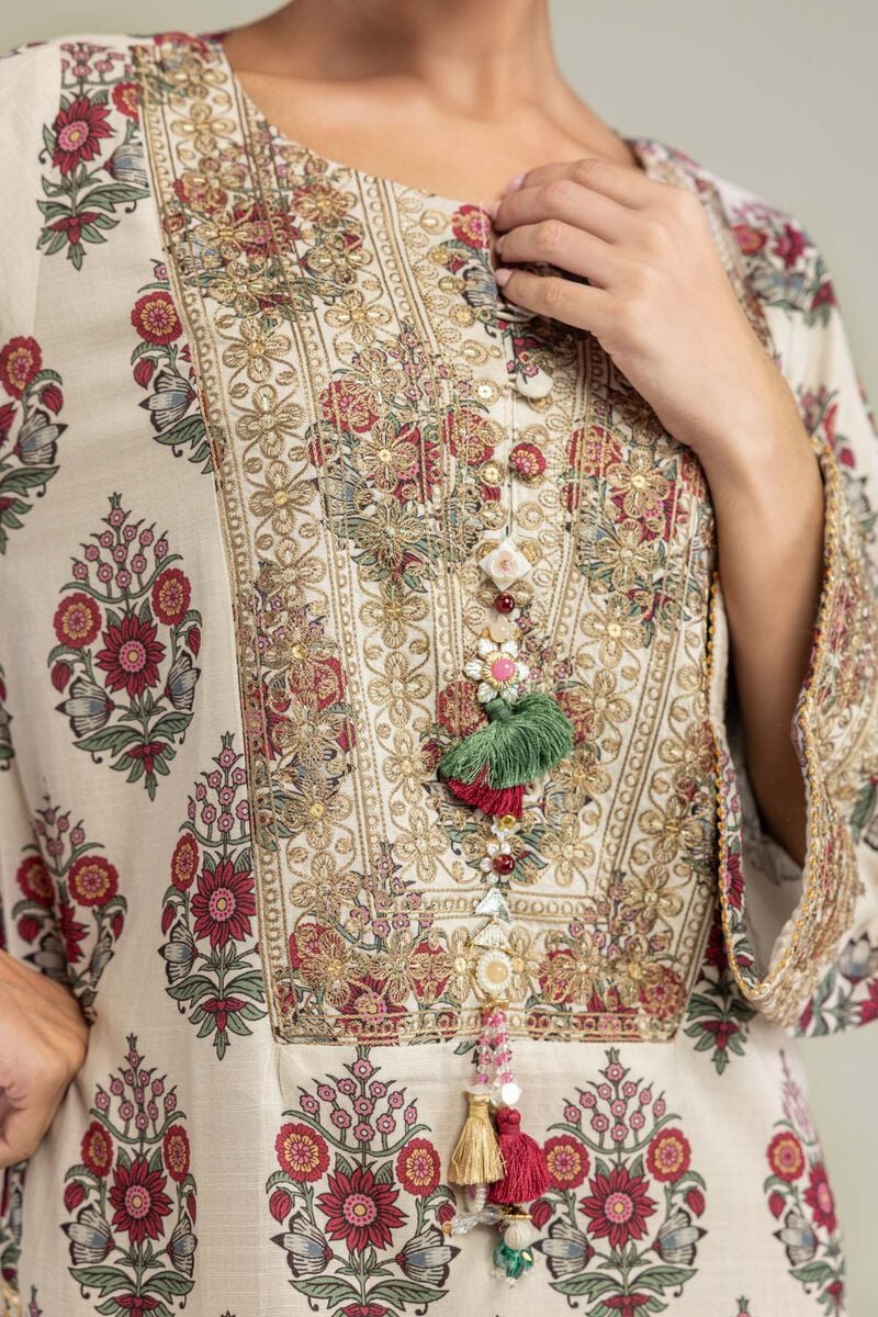 Long Floral Kurta