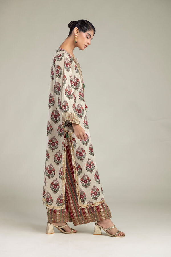 Long Floral Kurta
