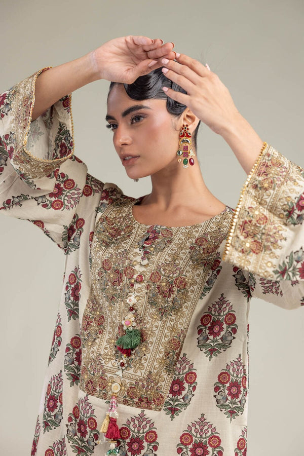 Long Floral Kurta