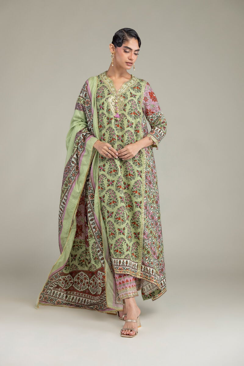Silk Floral Pants