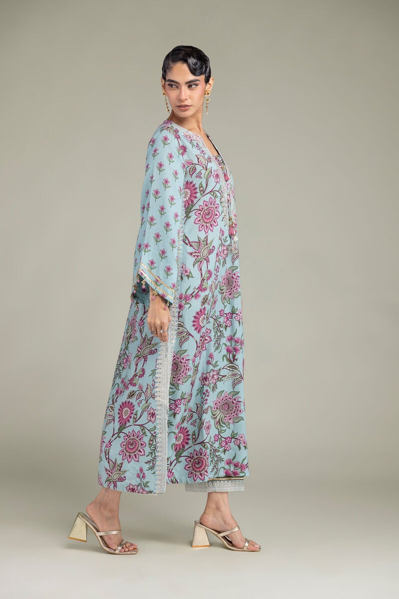 Floral Silk Pants