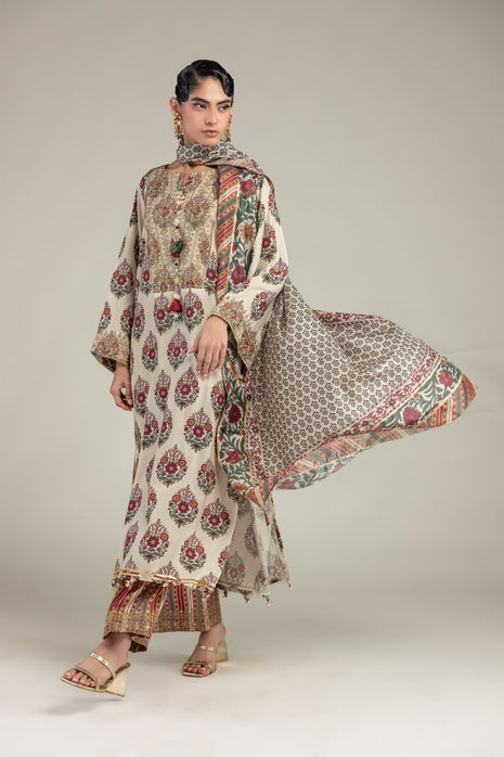 Raw Silk Pants