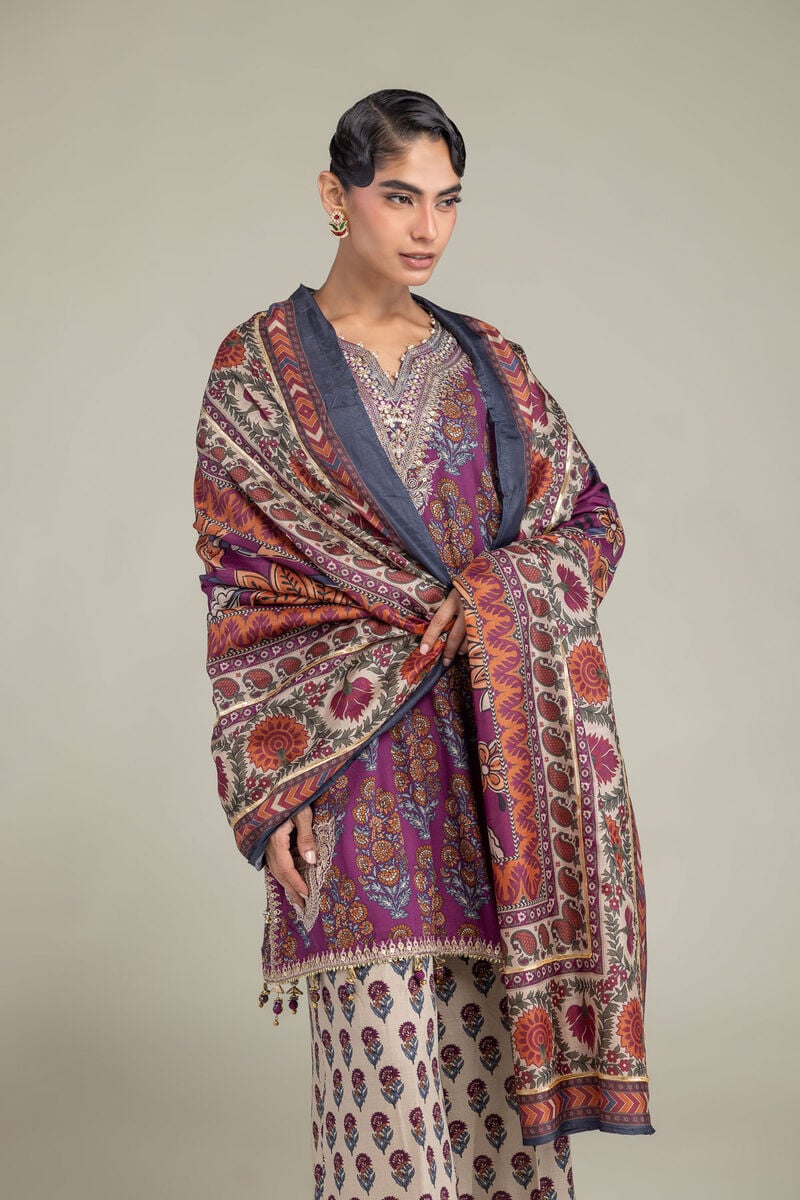 Silk Paisley Dupatta