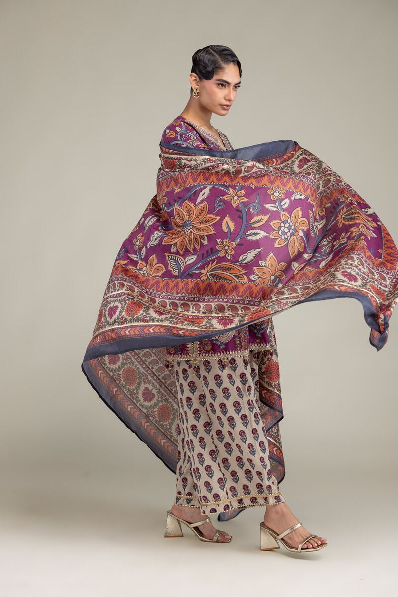 Silk Paisley Dupatta