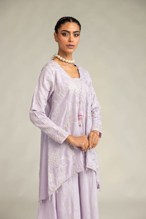 Floral Lavender Kurta