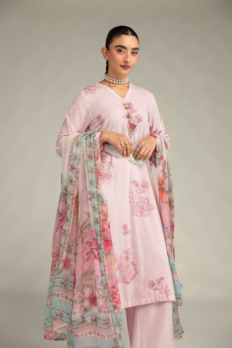Pink Longline Kurta