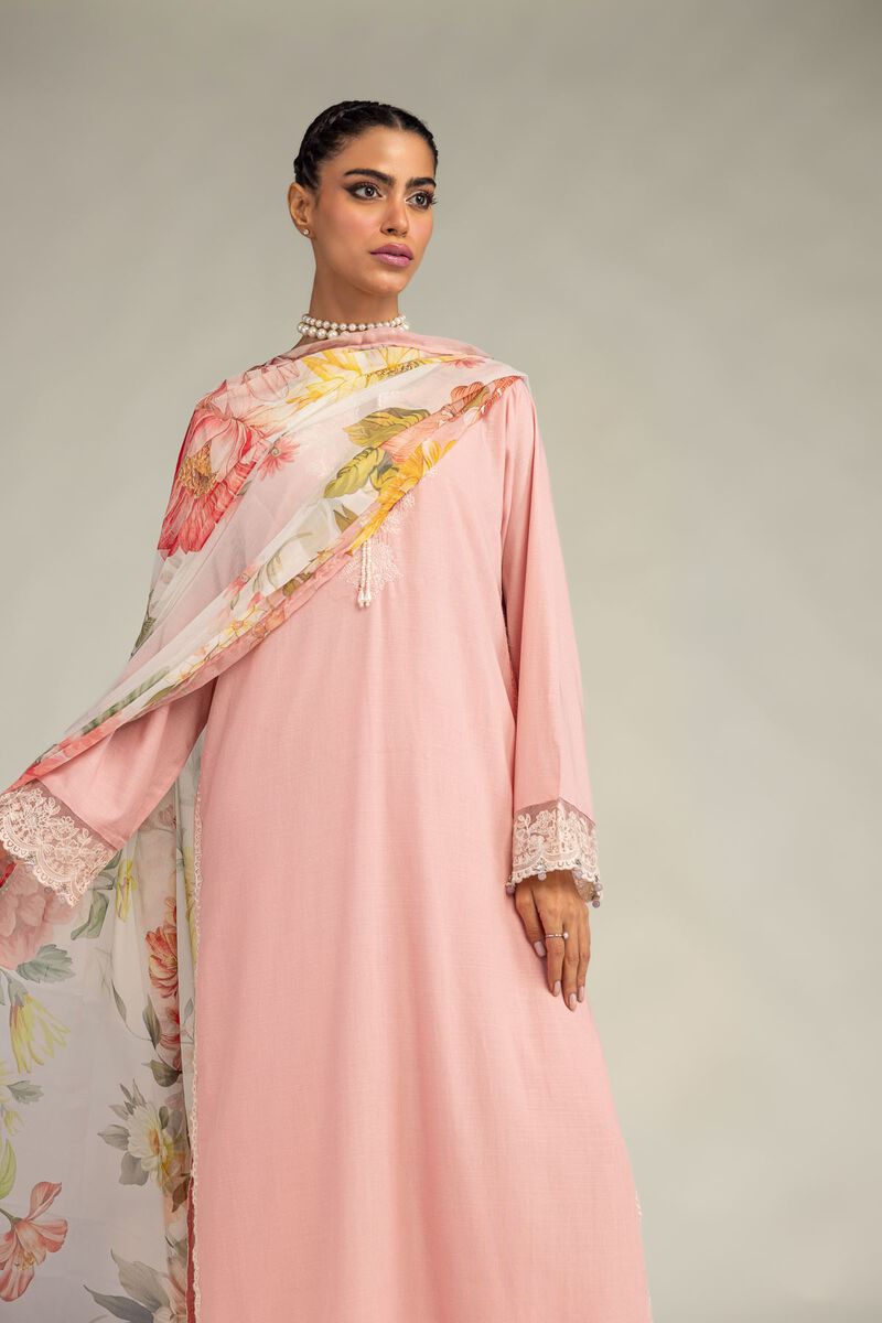 Pink Silk Kurta