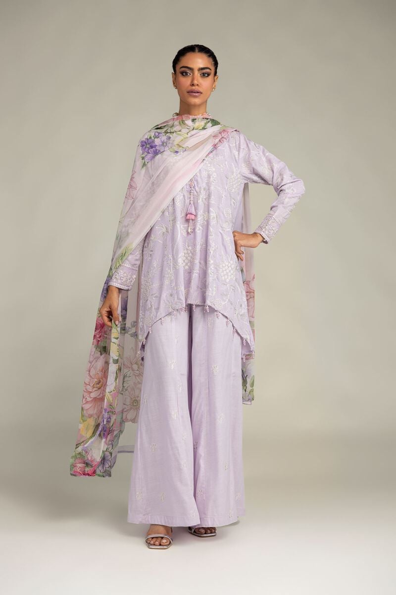 Silk Lavender Pants