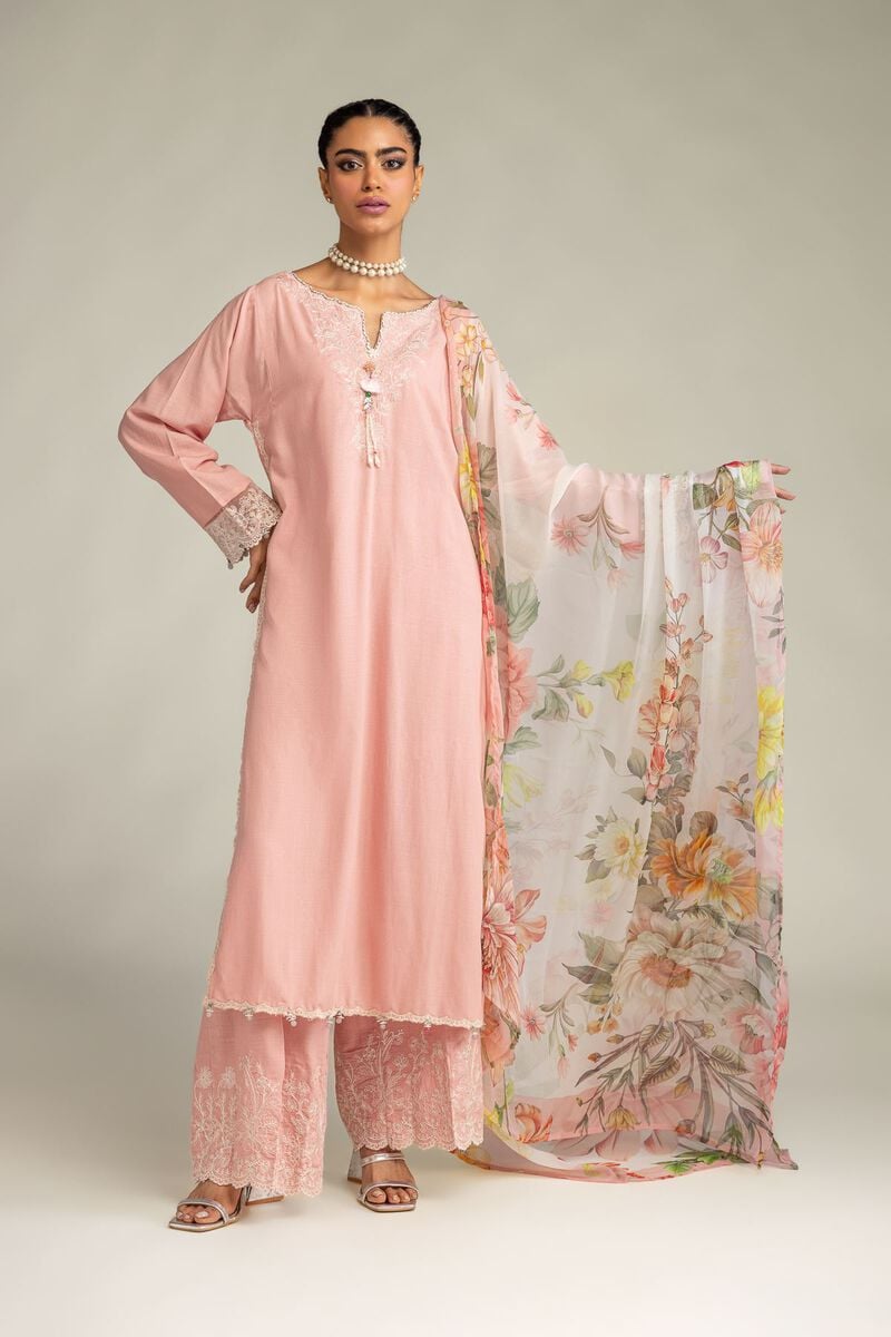 Embroidered Pink Pants