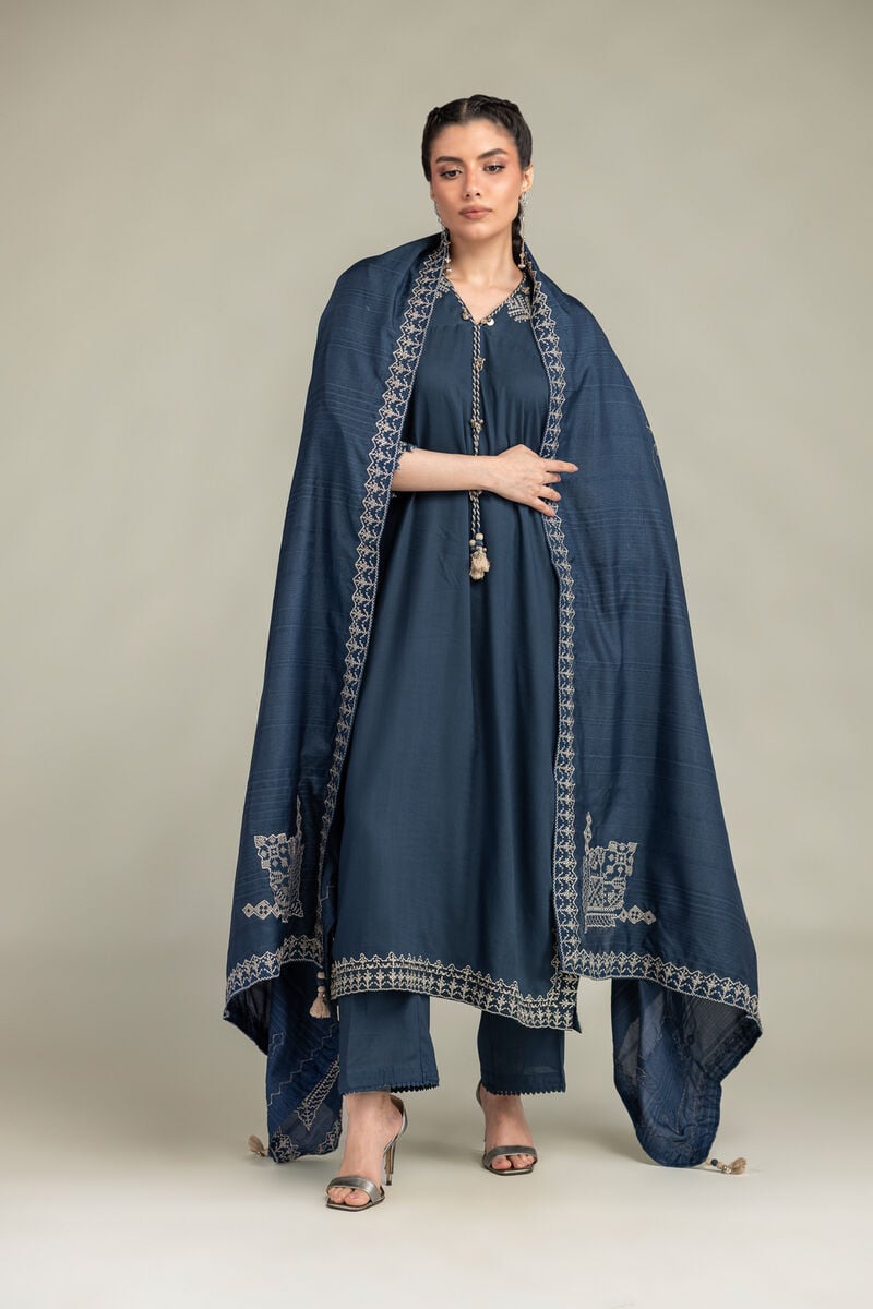 V-Neck Longline Kurta