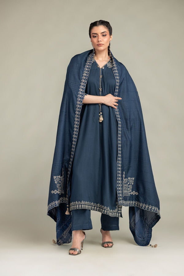 V-Neck Longline Kurta