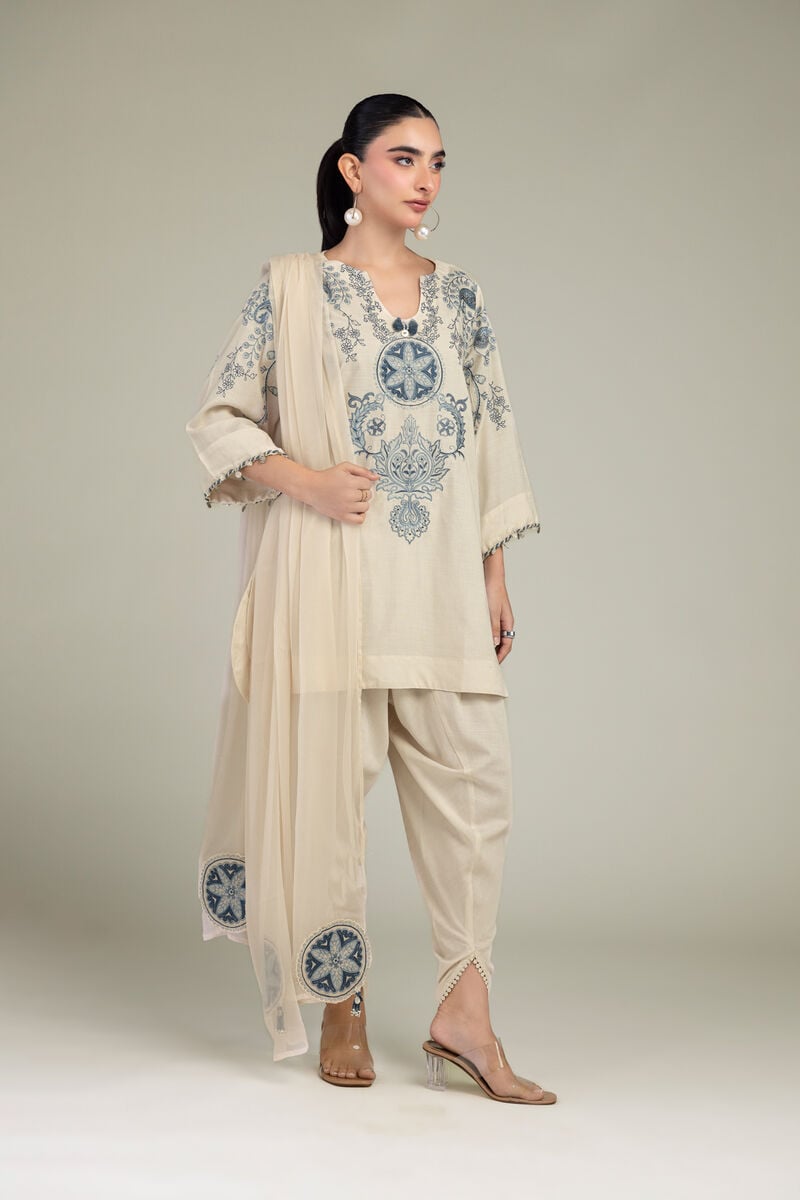 Short Silk Kurta