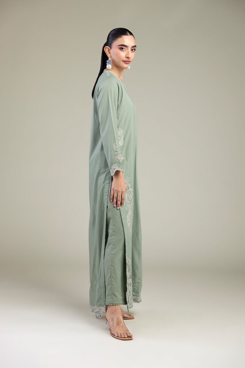 Mint Silk Pants