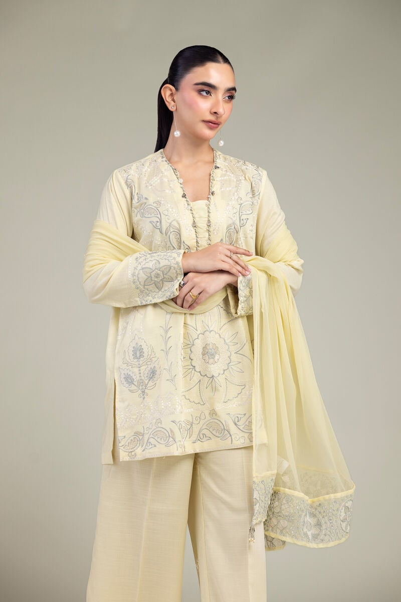 Yellow Chiffon Dupatta