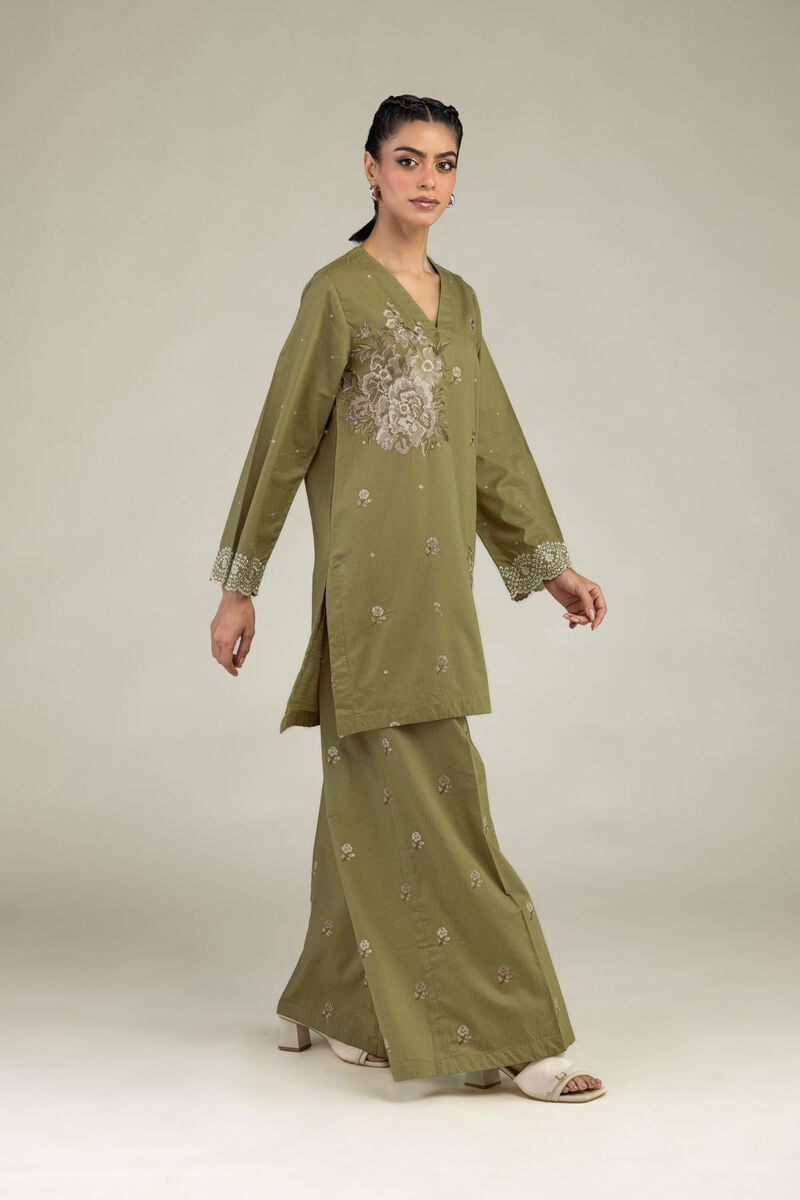 Floral Olive Pants