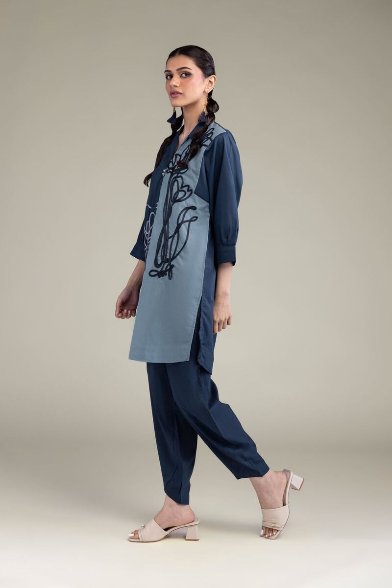 Solid Navy Pants