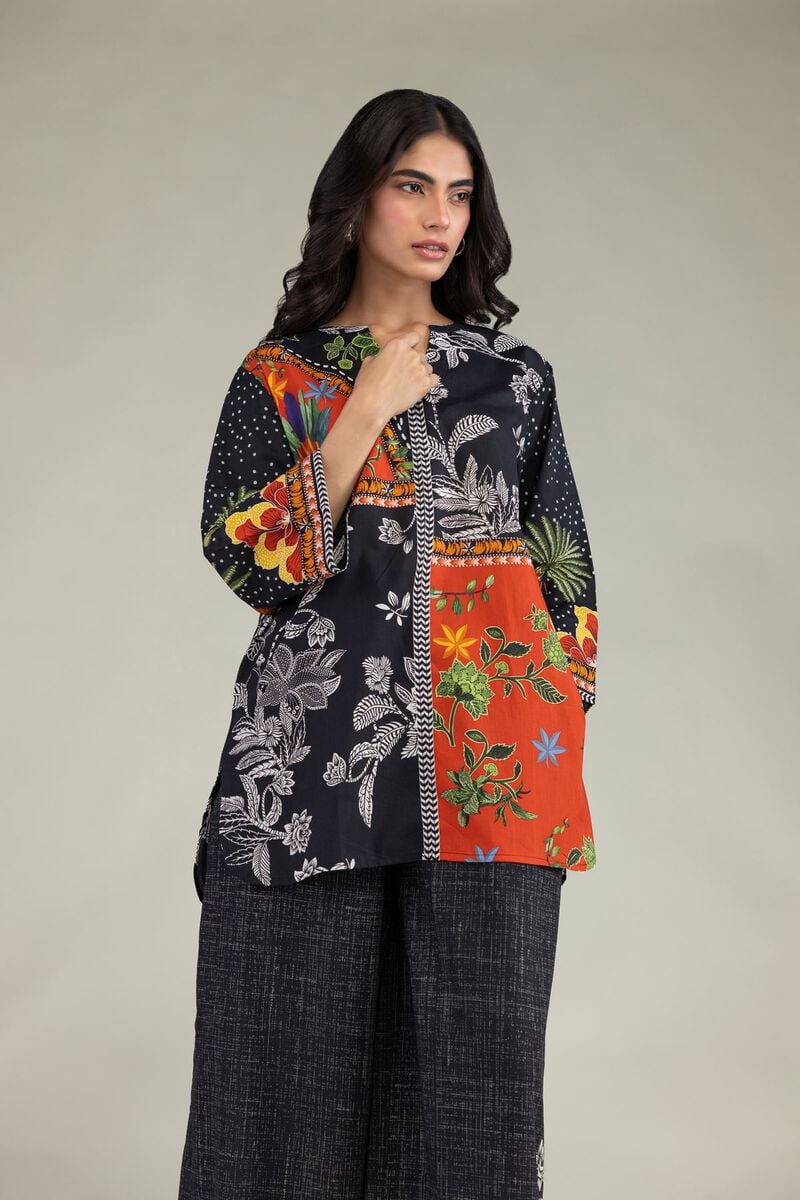 V-Neck Floral Blouse
