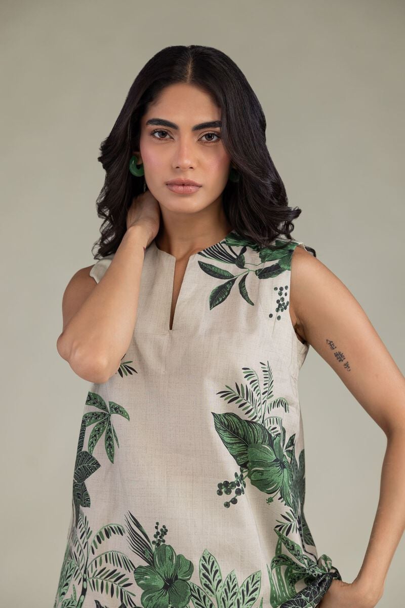 Floral Cambric Tunic