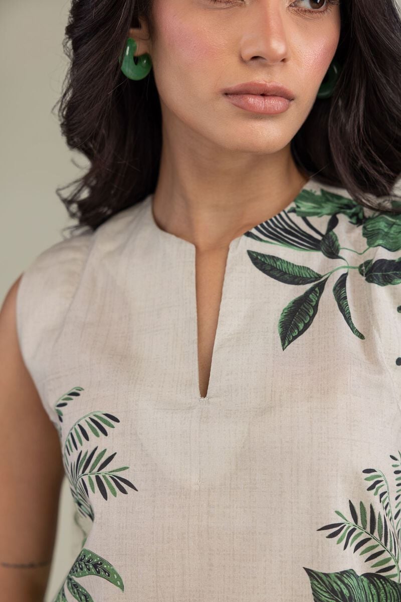 Floral Cambric Tunic